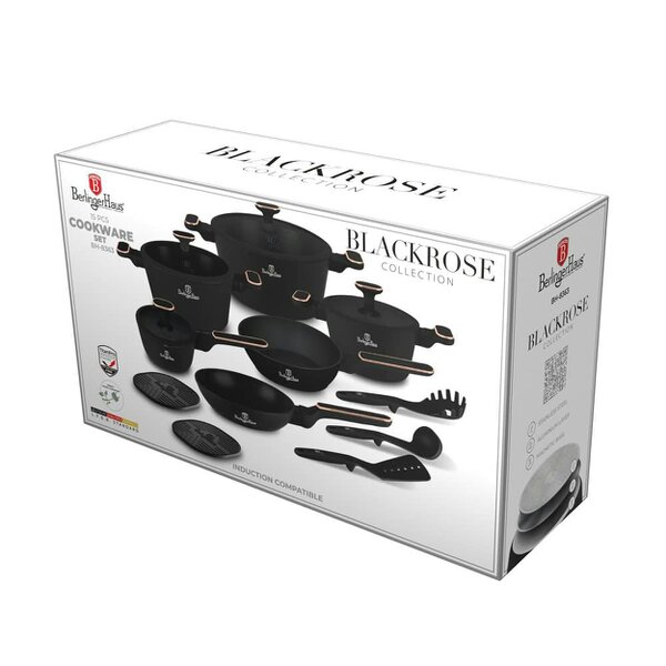 Berlinger Haus Black Rose BH8363 – 15 Piece Cookware Set