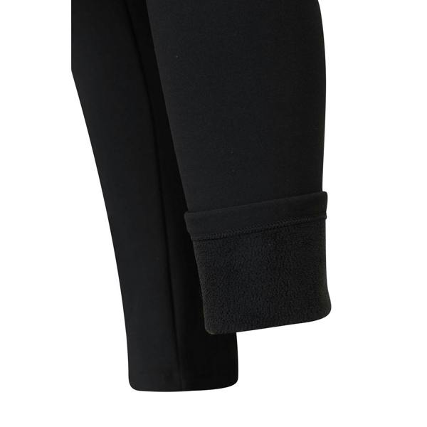 Mountain Warehouse Childrens/Kids Borg Lined Thermal Leggings - Black - 