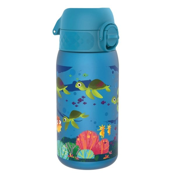 ION8 Leak Proof Kids Water Bottle, Recyclon, Sea Turtle, 350ml (12oz)