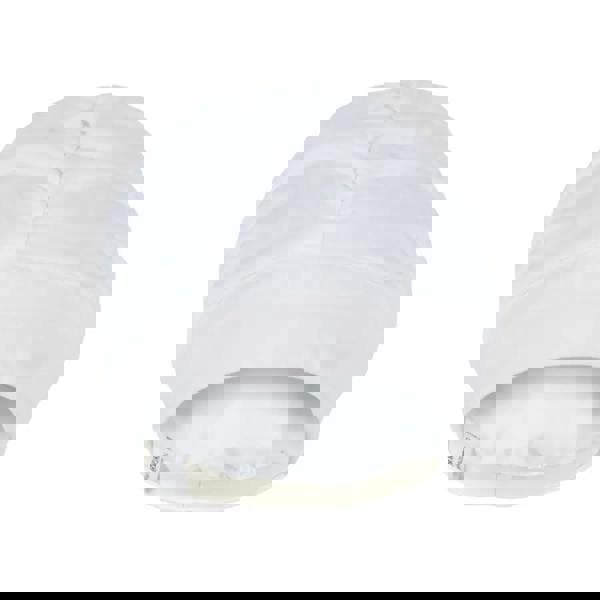 Fashy pleated fabric swim cap with white chefs hat design