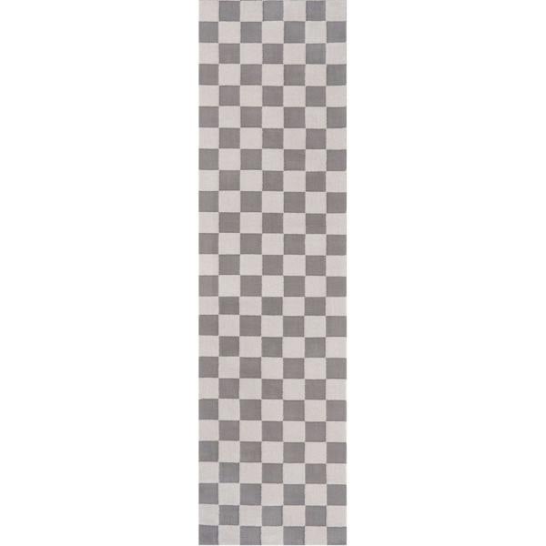 Loft Checkerboard Grey Rug, Underfloor heating.