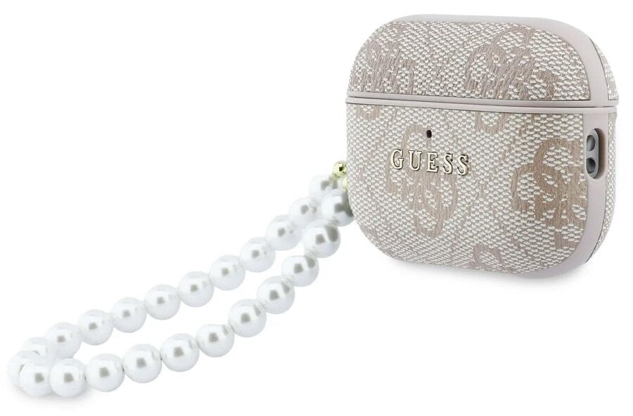 Guess 4G Classic Logo Case with Pearl Strap for Airpods Pro 3 Pink - GUAP3P4E4PSP
