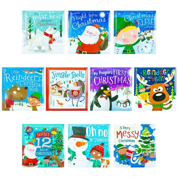 Christmas Storybook 10 Book Set - Perfect for Ages 0-5 Years