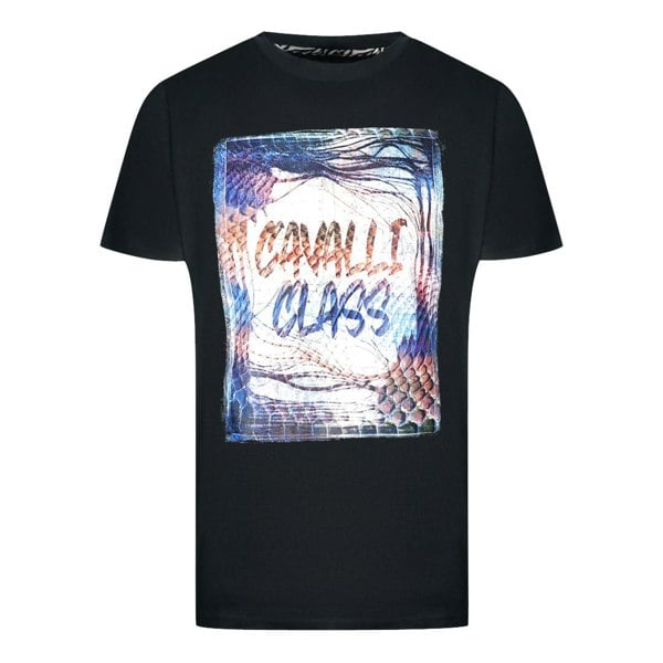 Cavalli Class Box Logo T-Shirt - Black