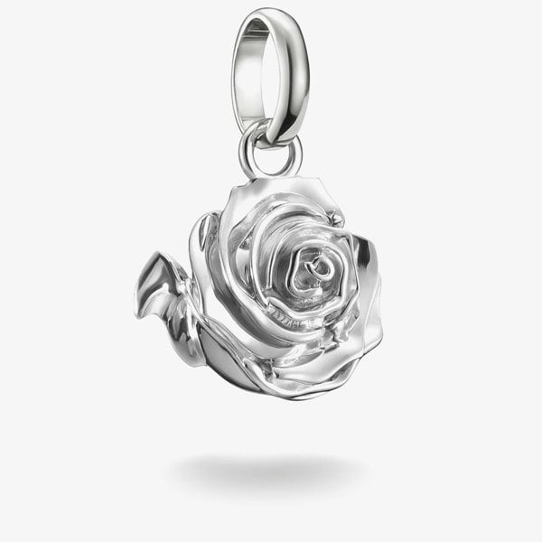 THOMAS SABO Charm Club Connect Silver Rose Blossom Charm CC1263-001-21