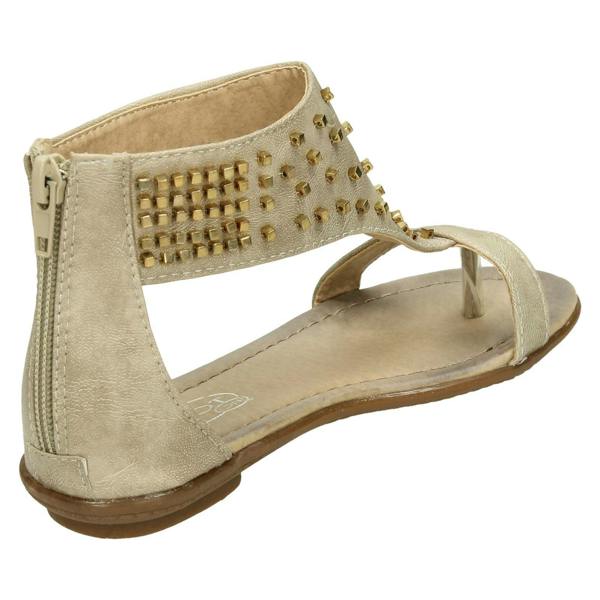 Spot On Girls Spot On Toepost Studded Gladiator Sandal
