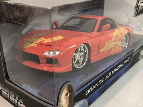 fast and furious orange jls 1995 mazda rx-7 1:24 jada 30747