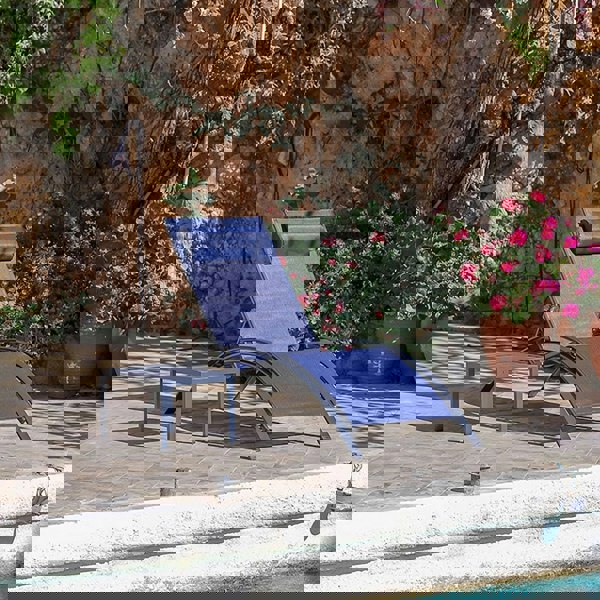 Rit Concept Chappell Reclining Sun Lounger With Pillow, Outdoor