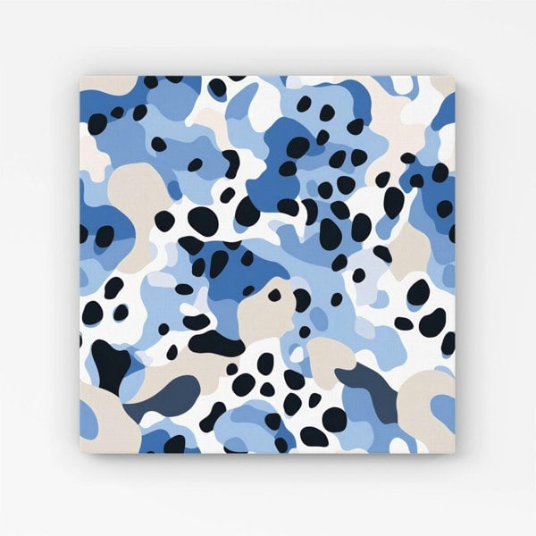 Warren Reed Blue Camouflage Pattern Canvas