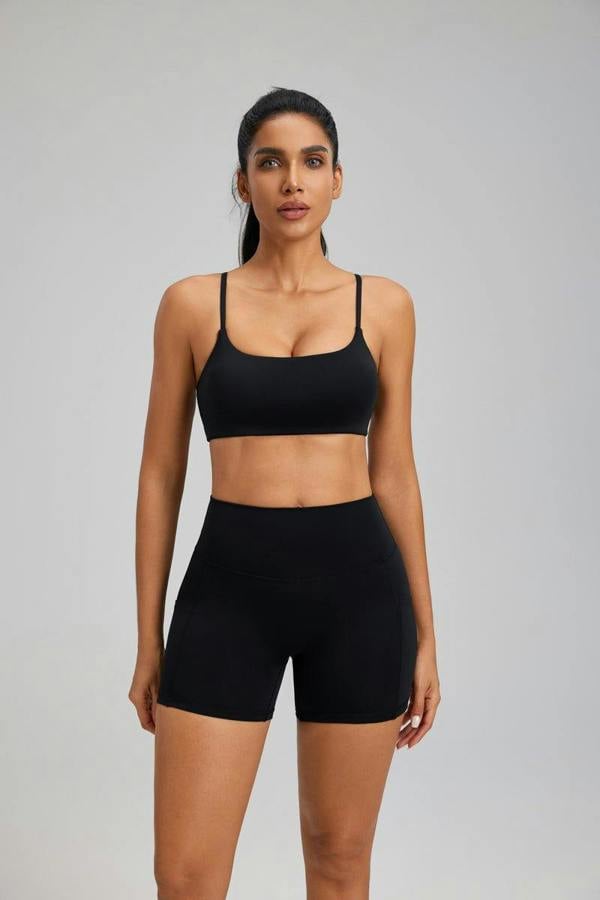 Anniou Pocket Yoga Shorts