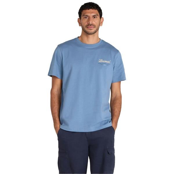 Animal Mens Chase Logo Relaxed Fit T-Shirt - Blue - 