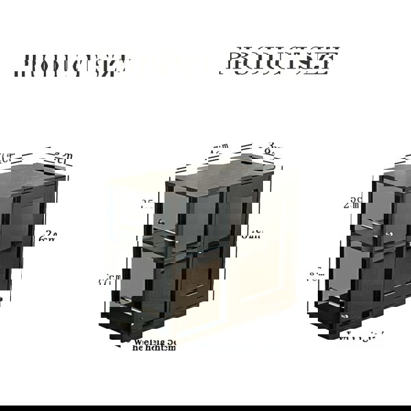 Aglaea Side Table With Storage, Black-Weilai Concept-Weilai Concept