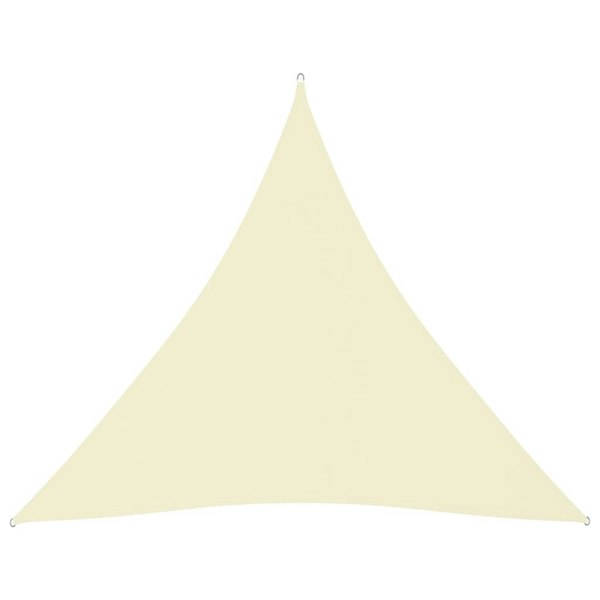 Berkfield Sunshade Sail Oxford Fabric Triangular 4.5x4.5x4.5 m Cream