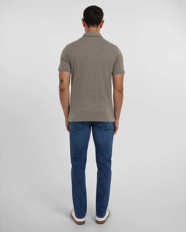 Steel & Jelly Hatton - Mini Geo Jacquard Polo Shirt