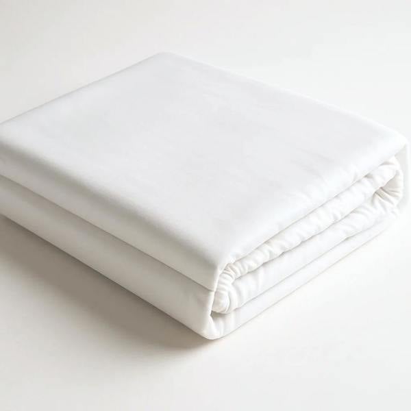 Ethical Bedding Soft & Silky Fitted Sheet in White (Organic Cotton)