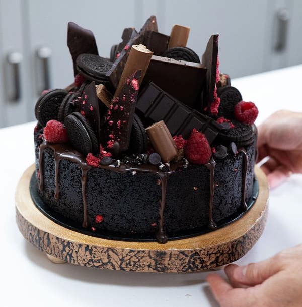 Pleese Vanilla, raspberry & chocolate hazelnut swirl
