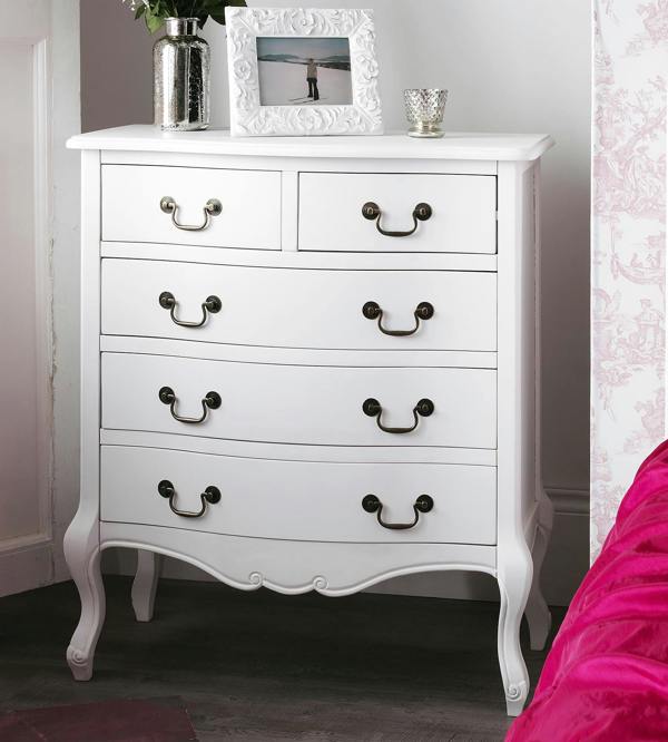 Statement Furniture Juliette Chest of Drawers 2 Over 3 French Style Chest