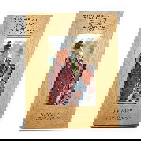 Personalised Memento Company Personalised You're Like a Dad to Me 6x4 Oak Finish Photo Frame