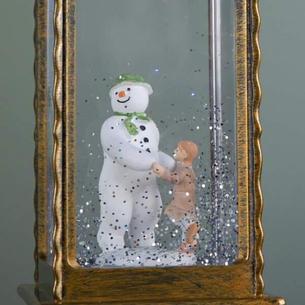 Samuel Alexander 29cm Dual Powered Light up RGB LED Christmas Water Spinner with The Snowman & James