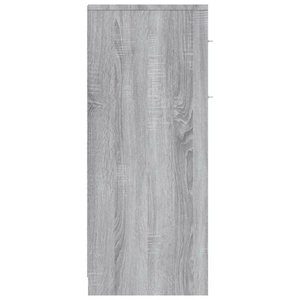 Berkfield Bathroom Cabinet Grey Sonoma 60x33x80 cm Engineered Wood