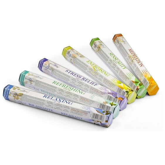 Stamford 37322 Aromatherapy Hex Assorted Incense Sticks Gift Set