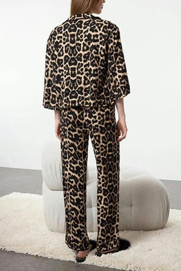 WOVCOR 2-Piece Viscose Woven Pajama Set