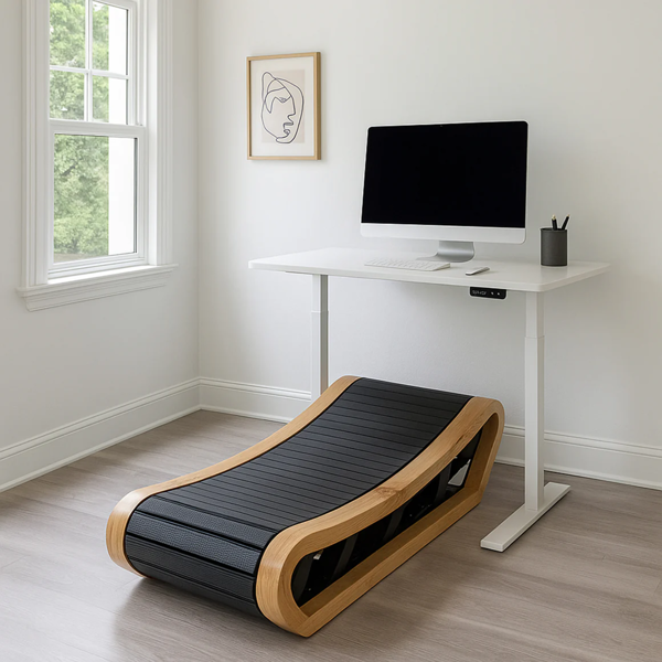 Body Revolution Curved Treadmill – Light Oak