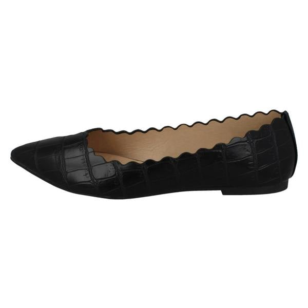 Spot On Ladies Spot On Pointed Toe Ballerinas F80457