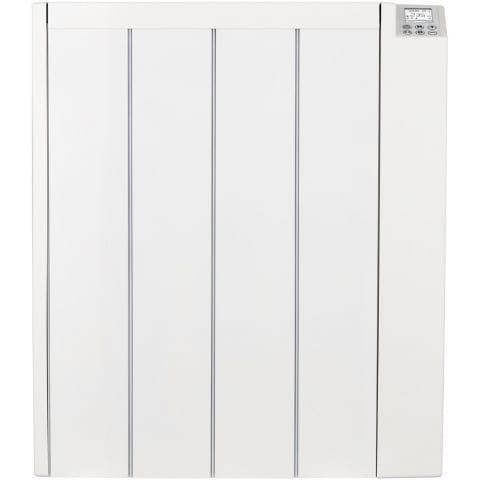 MYLEK Electric Radiator Panel Heater Ceramic White Eco 1000W Bathroom Safe Wall Mounted Or Free Standing With Timer Thermostat