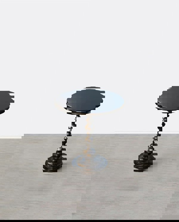 Xanthe Small Round Side Table, Black or White-Weilai Concept