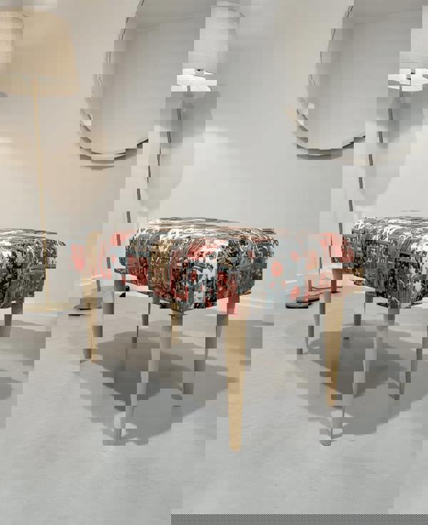 Multi-Functional Pouffe Footrest Table with Storage in UK Home - ISTOOLS