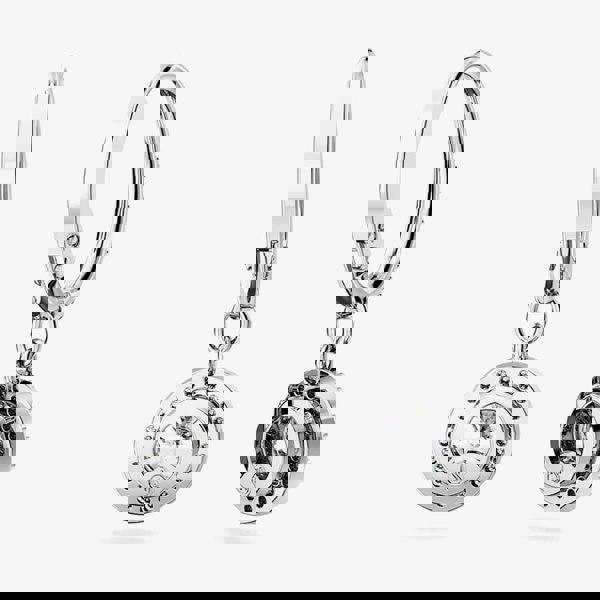 Swarovski Ladies Constella Silver Dropper Hoop Earrings 5636270