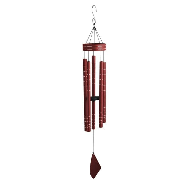 EDH Door Hardware Chorus Musical Wind Chime – 100cm Rose Gold/Red/Green/Blue Outdoor Chime for Relaxing Melodies, Garden, Patio & Home Décor