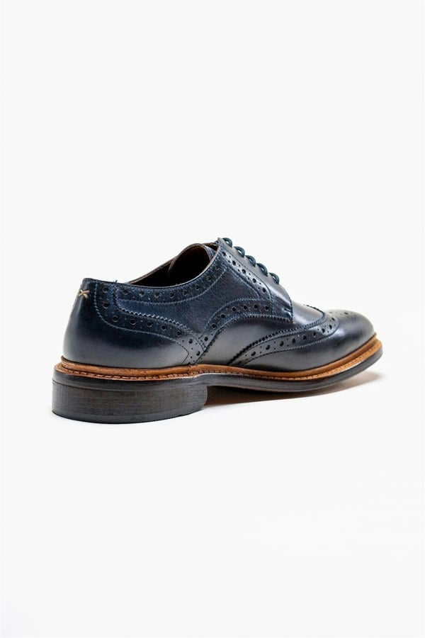 Merton navy shoe back