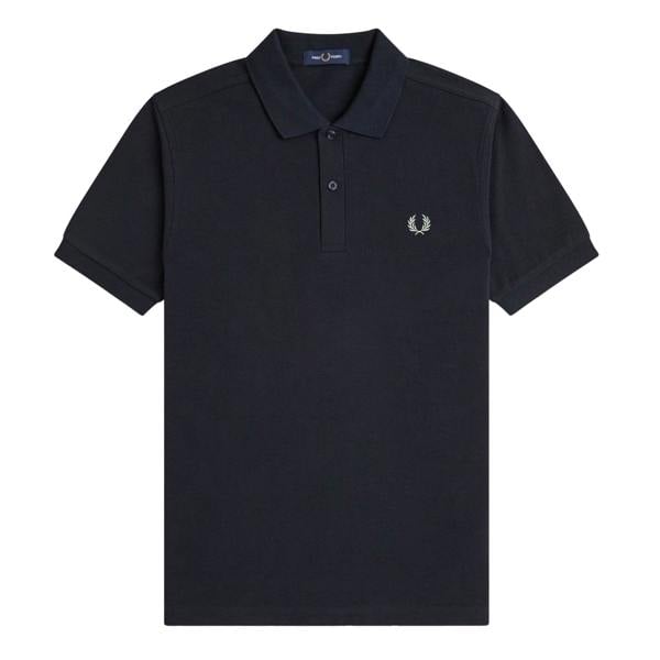 Fred Perry Plain Polo Shirt Navy/Seagrass