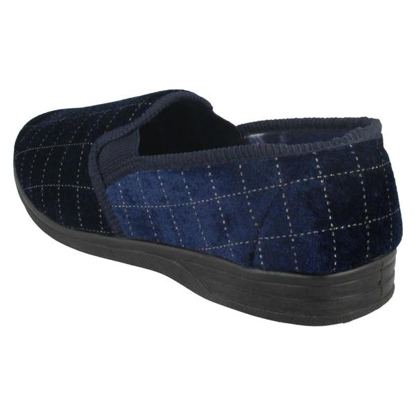 Spot On Mens Spot On Check Casual Slippers