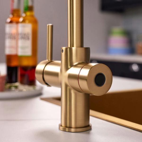 Impromta 3 in 1 Biometric Boiling Water Tap | Brushed Brass Finish