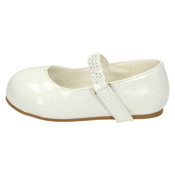 Savannah Girls Savannah Flat Ballerinas With Flower Diamante Trim