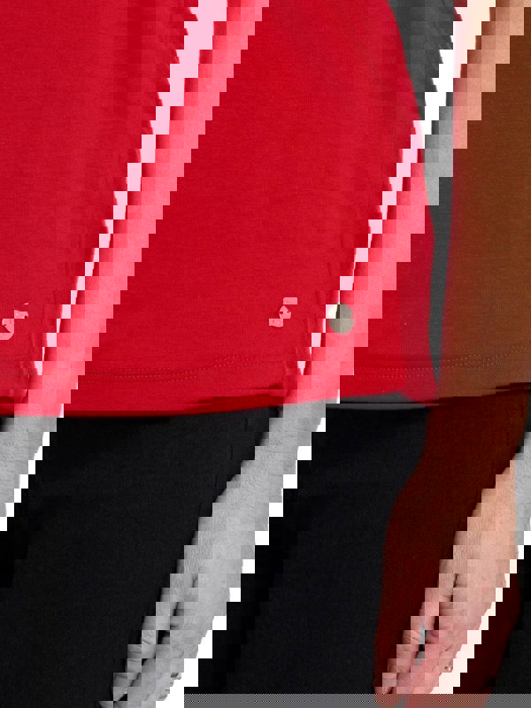 PennyPlain High Back Sweetheart Neck Top - Red