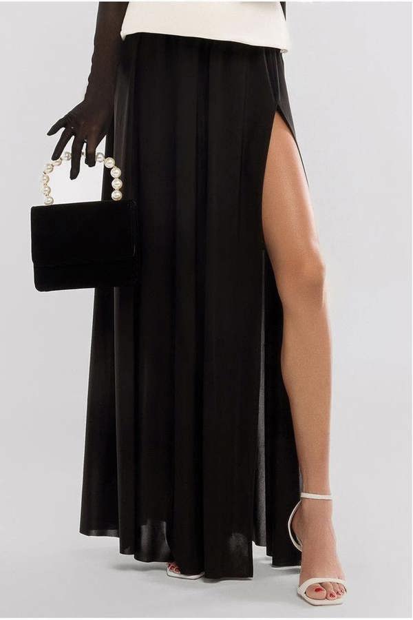 Side Split Soft Touch Maxi Skirt SK41