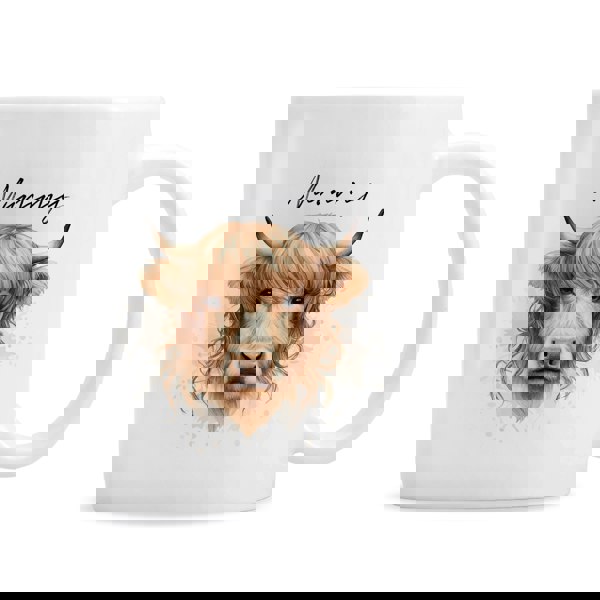 Personalised Memento Company Personalised Highland Cow Mug - Female