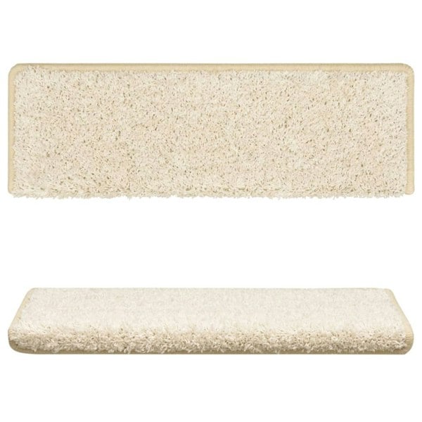 Berkfield Stair Mats 10 pcs 65x21x4 cm White