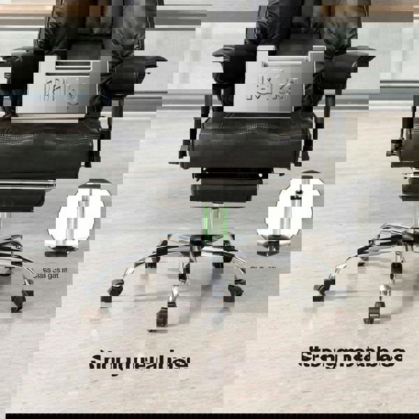 Levede Office Chair Big Tall High Back Heavy Duty PU Recliner Executive Chair