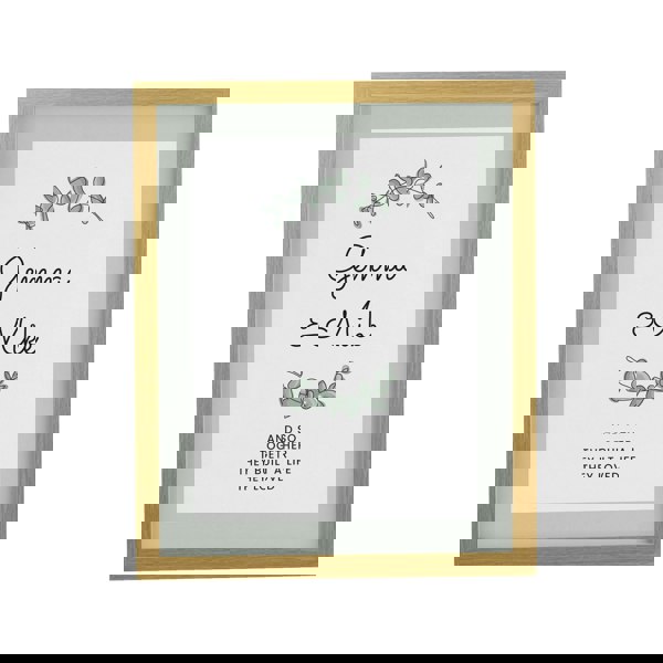 Personalised Memento Company Personalised Botanical Oak Poster Frame