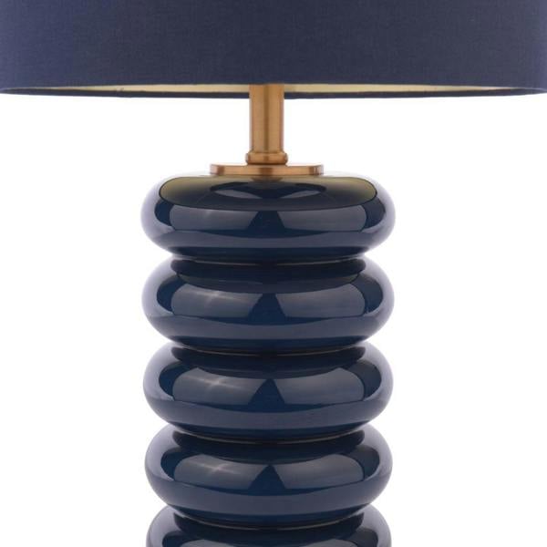 Pagazzi Lighting Portia Blue Glass Table Lamp