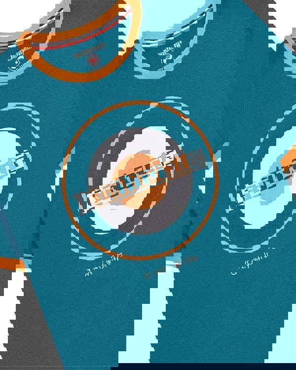 Lambretta Mens Target Ringer Casual Retro SKA Ringer Logo T-Shirt