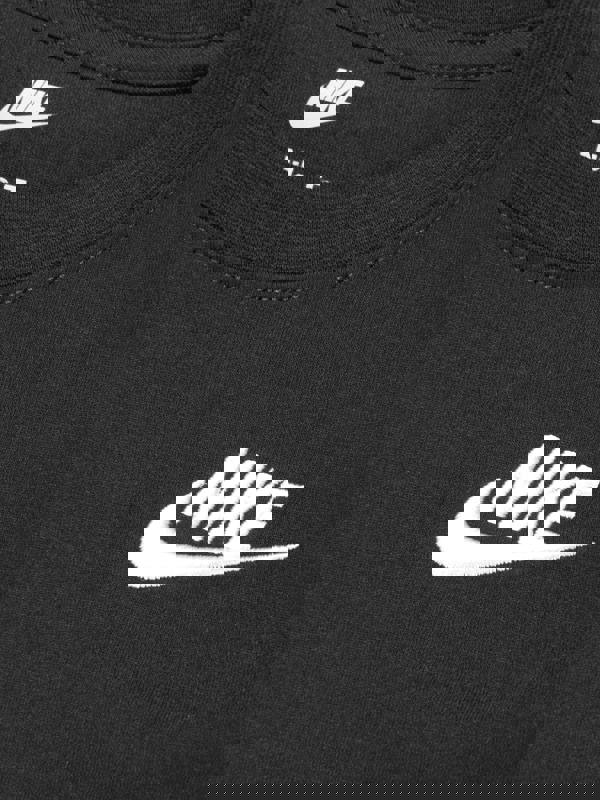 Nike Boys NSW Embroidery Futura T-Shirt in Black