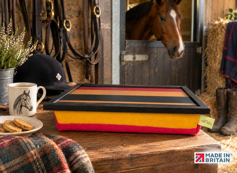 Made in the Mill Luxury Newmarket Lap Tray with Bean Bag Base