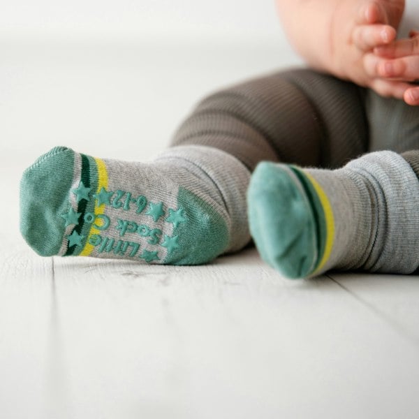 Little Sock Co. Non-Slip Stay-on Baby + Toddler Socks in Benedict