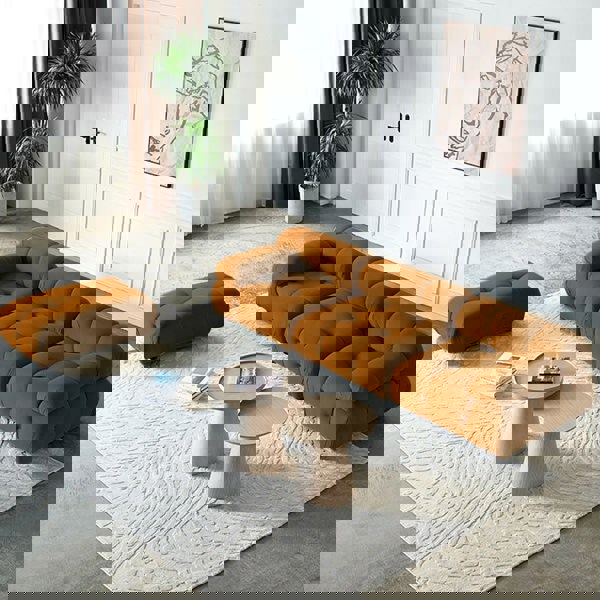 Orange B&B Camaleonda Style Sofa, Two Seater, Three Seater, Two Seater Corner Sofa, Velvet-Rit Concept-Rit Concept